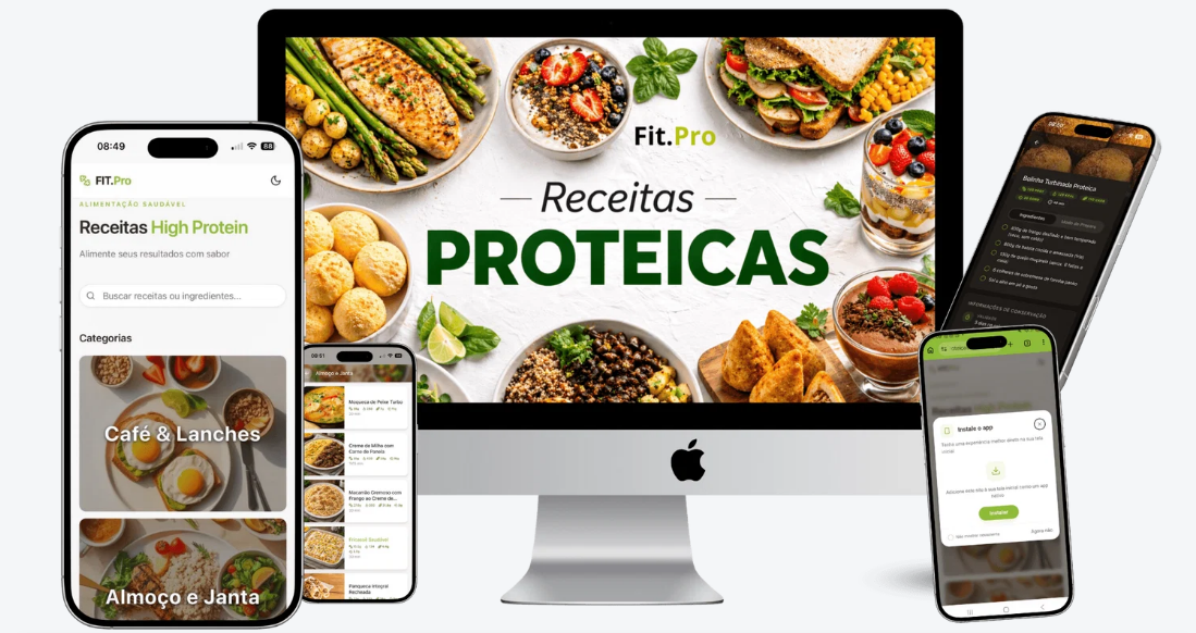 Mockups de la aplicación La Chatarra Fit en celular y computadora
